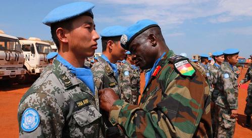 中国军人vs非洲军人
