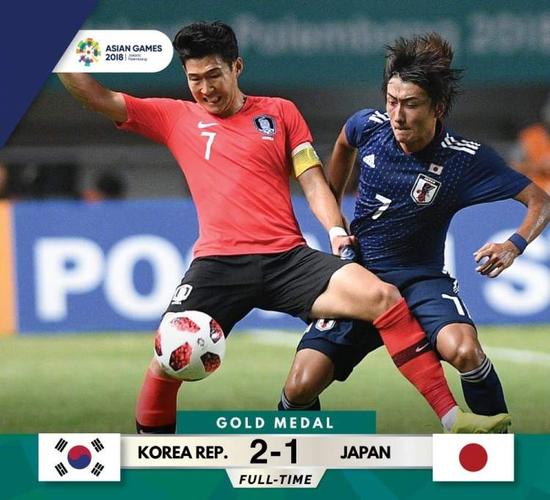 韩国男足vs日本男足颁奖
