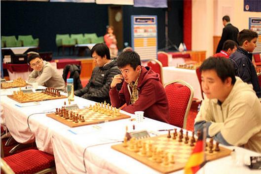 中国vs德国国际象棋比赛的相关图片