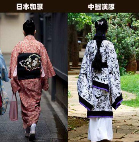 日本衣服vs中国衣服的相关图片
